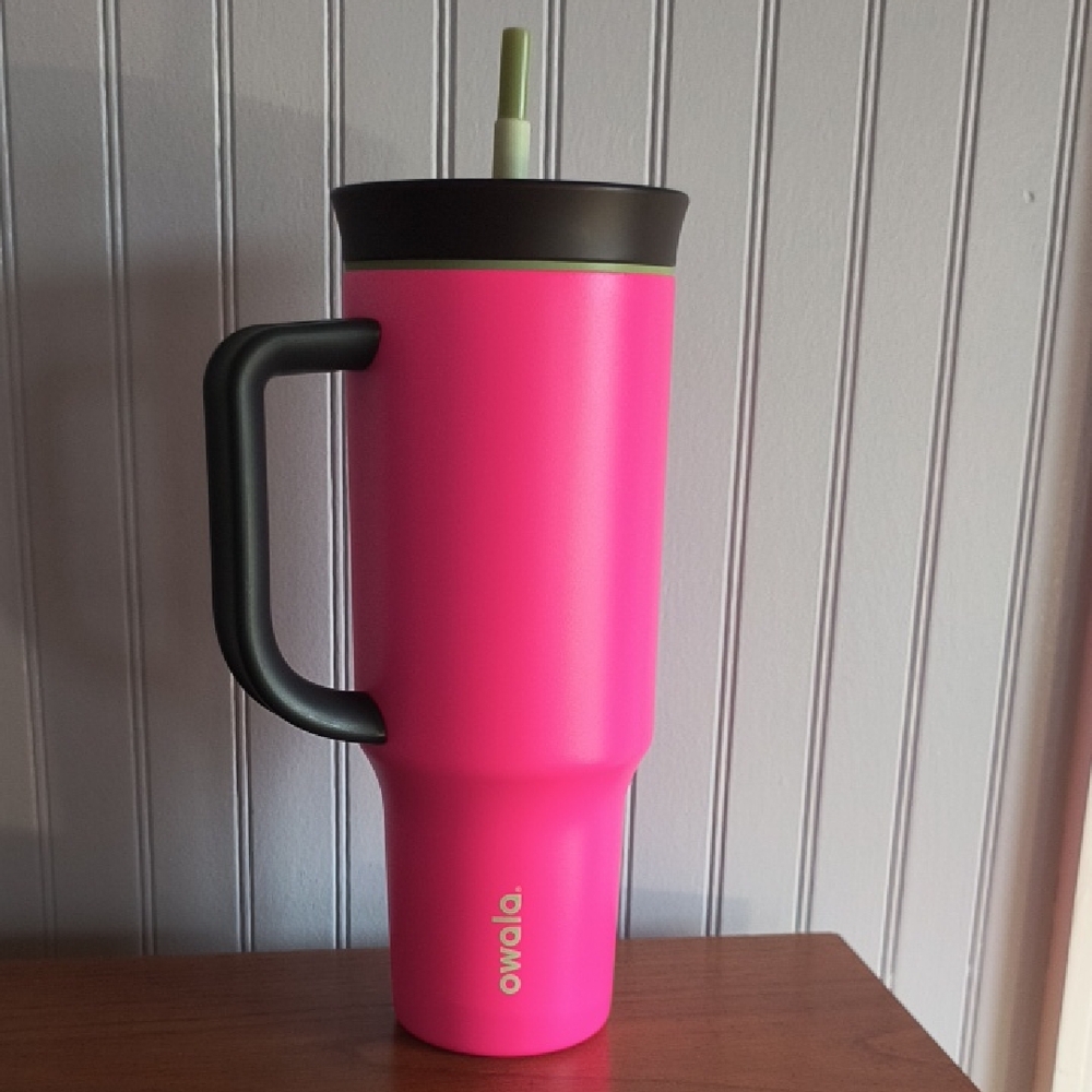Owala Pink Tumbler with Straw